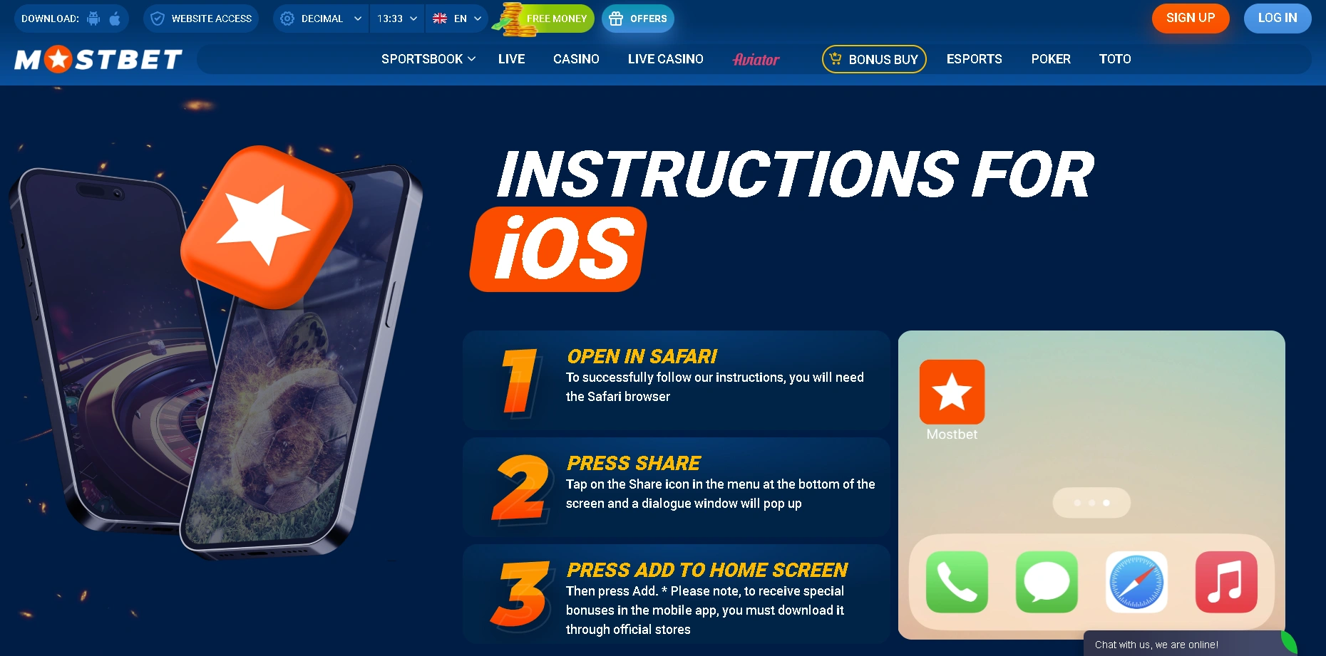 Downloading the Mostbet app on Android and iOS